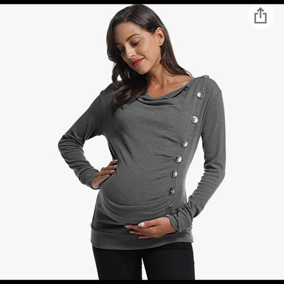 NWT Super Cute Maternity/Breast Feeding Top - Picture 2 of 10